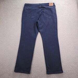 LEVIS Jeans Size 18W Classic Straight Mid Rise Dark Wash Stretch Denim